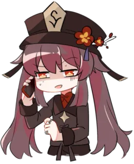 Hu Tao telegram stickers