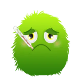 🤒 malato, malattia, termometro, emoji, influenza, raffreddore telegram sticker