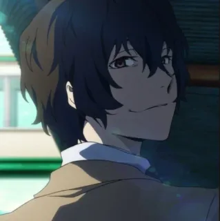 🥂 Osamu Dazai Bungou Stray Dogs Anime, Bungou Stray Dogs, Dazai, Osamu Dazai, Manga, Charakter whatsapp sticker