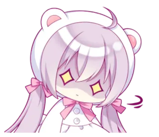 💭 Аниме, Чиби, Милый, Мультфильм whatsapp sticker