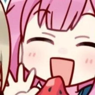 😄 anime, fofo, morango, desenho animado, kawaii whatsapp sticker