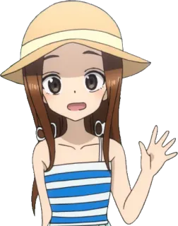 😄 Takagi Karakai Jōzu no Takagi-san Anime, Personaje, Dibujos animados, Lindo, Chica, Takagi telegram sticker