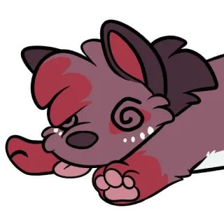 😵‍💫 furry wolf telegram sticker