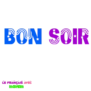 😴 BON SOIR buenas noches, francés, saludo, estrellas, noche whatsapp sticker