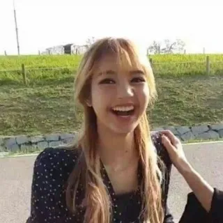 😂 Lisa kpop, singer, smile, woman, music, idol telegram sticker