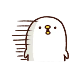 🐤 zwierzę, ptak, słodki, biegnący, kreskówka, animowany telegram sticker