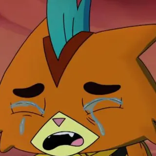 😭 Cartone animato, Triste, Piangendo, Animale, Emozionale, Angosciato telegram sticker