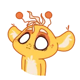 😱 만화, 노란색, 캐릭터, 귀여운, 일러스트, 애니메이션 telegram sticker