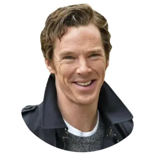 😄 Benedict Cumberbatch actor, portrait, celebrity, man telegram sticker