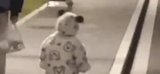 🥰 child, baby, cute, bear costume whatsapp sticker