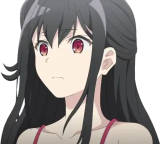 🙁 Anime, Mädchen, Cartoon, Charakter, Porträt telegram sticker