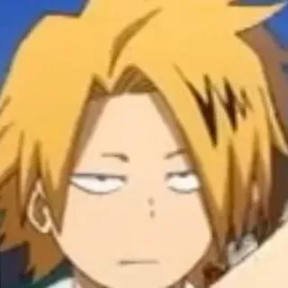 🥠 Denki Kaminari My Hero Academia anime, my hero academia, denki kaminari, character, funny, expression telegram sticker