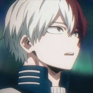 ❄️ Shoto Todoroki My Hero Academia Anime, Bohater, Supermoc, Todoroki, My Hero Academia, Shoto Todoroki telegram sticker