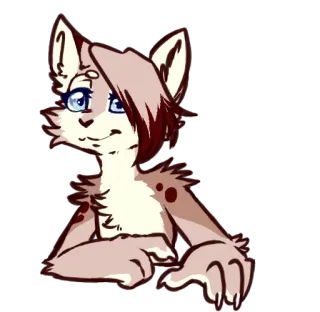🤔 cat, animal, cartoon, cute, furry, illustration, sticker telegram sticker
