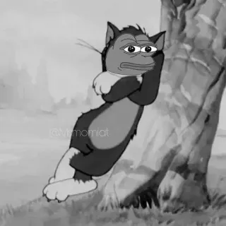 😐 Pepe the Frog @Mrmomiat Meme, Pepe, Sapo, Triste, Antropomórfico telegram sticker