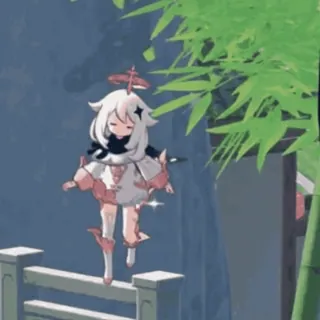 👋 Paimon Genshin Impact paimon, genshin impact, anime, postać z gry, latający, słodki telegram sticker