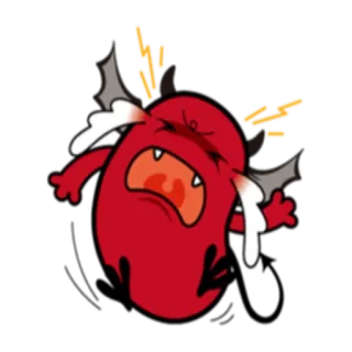 😭 cartoon, monster, cry, cartoon, bat, cute telegram sticker