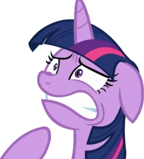 😱 Twilight Sparkle My Little Pony Twilight Sparkle, My Little Pony, cartoon, pony, unicorn, magic telegram sticker