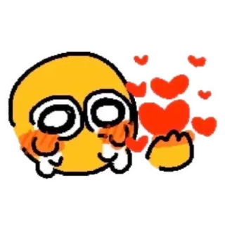 🥰 表情符号, 爱, 心, 可爱, 爱意 telegram sticker