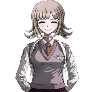 😌 Chiaki Nanami Danganronpa anime, game, danganronpa, chiaki nanami, character telegram sticker