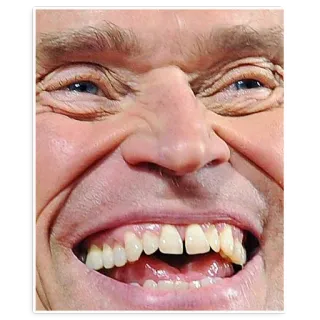 😁 Gesicht, Ausdruck, Zähne, Grimasse telegram sticker
