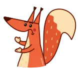 👏 fuchs, tier, cartoon, süß telegram sticker
