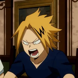 ⚡️ Denki Kaminari My Hero Academia Anime, My Hero Academia, Denki Kaminari, Fanart, Dibujos animados whatsapp sticker