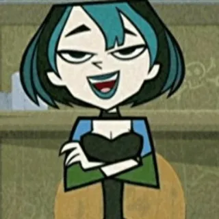 🌿 Gwen Total Drama Island Kartun, Animasi, Remaja, Gwen, Total Drama Island telegram sticker