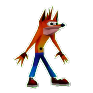 Crash BandiWoah whatsapp stickers