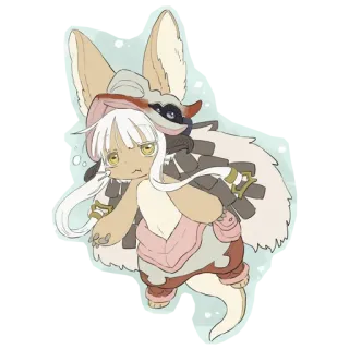 🤽‍♂️ Nanachi Made in Abyss Anime, Fofo, Mangá, Desenho animado, Furry, Nanachi, Made in Abyss telegram sticker