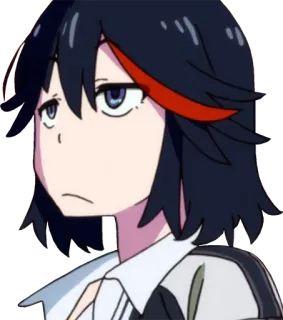 😒 Ryuko Matoi Kill la Kill Anime, Kill la Kill, Ryuko Matoi, Personaggio, Adesivo whatsapp sticker