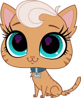 😳 Katze, Haustier, Tier, süß, Cartoon telegram sticker