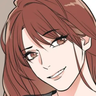 🧶 woman, cartoon, female, face, hair telegram sticker
