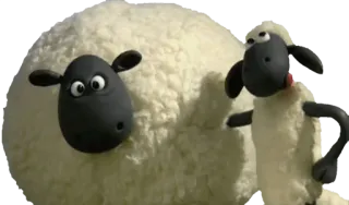 😋 Shaun Shaun the Sheep animazione, pecora, fattoria, cartoni animati telegram sticker