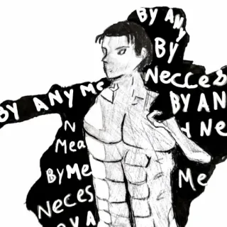 😎 BY ANY MEANS NECESSARY motivación, cita, determinación, perseverancia telegram sticker