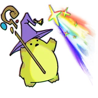🌈 Zauberer, Magie, Cartoon, Fantasy, Aufkleber telegram sticker