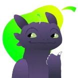 😋 Toothless How to Train Your Dragon drago, cartone animato, carino, animale, furia buia telegram sticker