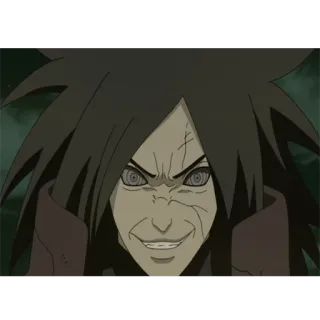😈 Madara Uchiha Naruto anime, manga, naruto, madara uchiha, villain, uchiha clan telegram sticker