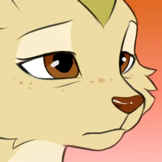 😞 feline character telegram sticker