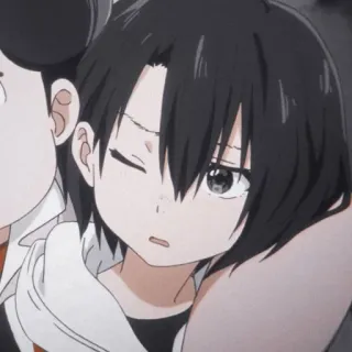 😣 Anime, Dziewczyna, Postać, Kreskówka, Portret telegram sticker