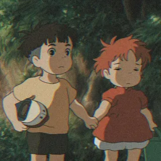 🧃 Ponyo anime, ponyo, studio ghibli, cartoon, animation, kids whatsapp sticker