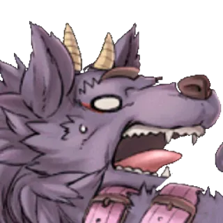 😧 Serigala, Monster, Binatang, Fantasi telegram sticker