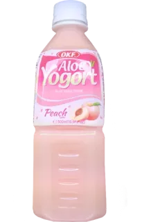 🍼 Aloe Yogort, Peach напиток, йогурт, алоэ, персик, напиток telegram sticker