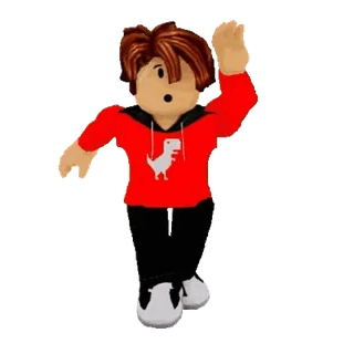 🎈 roblox, อวatar, สีแดง, ไดโนเสาร์ whatsapp sticker