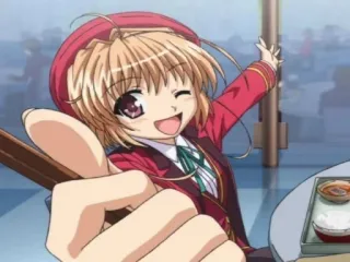 👍 anime, cartoon, girl, cute, waving, happy telegram sticker