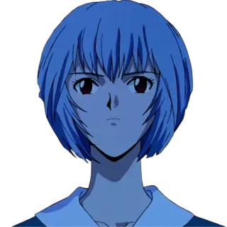 😐 Rei Ayanami Neon Genesis Evangelion Rei Ayanami, Anime, Personagem, Neon Genesis Evangelion whatsapp sticker