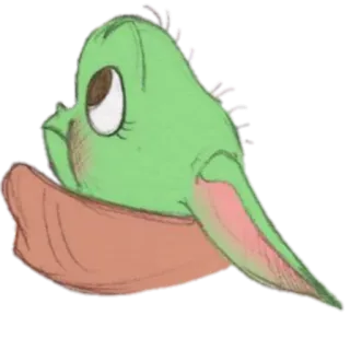 🥺 Grogu Star Wars Grogu, Baby Yoda, Star Wars, Süß, Cartoon, Fanart, The Mandalorian whatsapp sticker