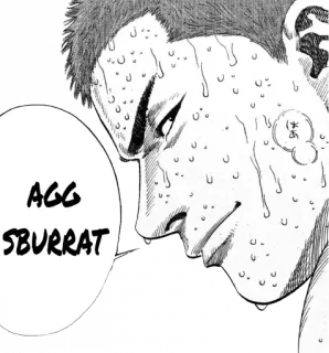 💦 AGG SBURRAT manga, sweat, angry, anime, swear telegram sticker