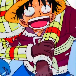 😱 Luffy One Piece Anime, Manga, Bajak laut, Petualangan, Topi jerami, Kartun telegram sticker