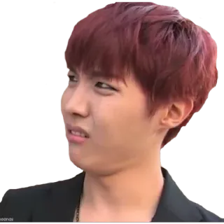 😐 J-Hope 제이홉, BTS, K팝, 웃긴 얼굴, 아이돌, 연예인 whatsapp sticker